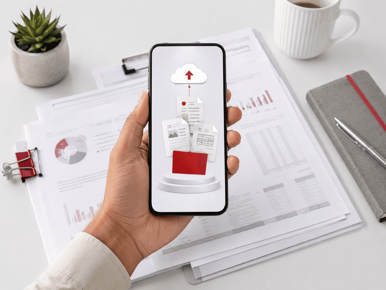 Uploading documents from phone