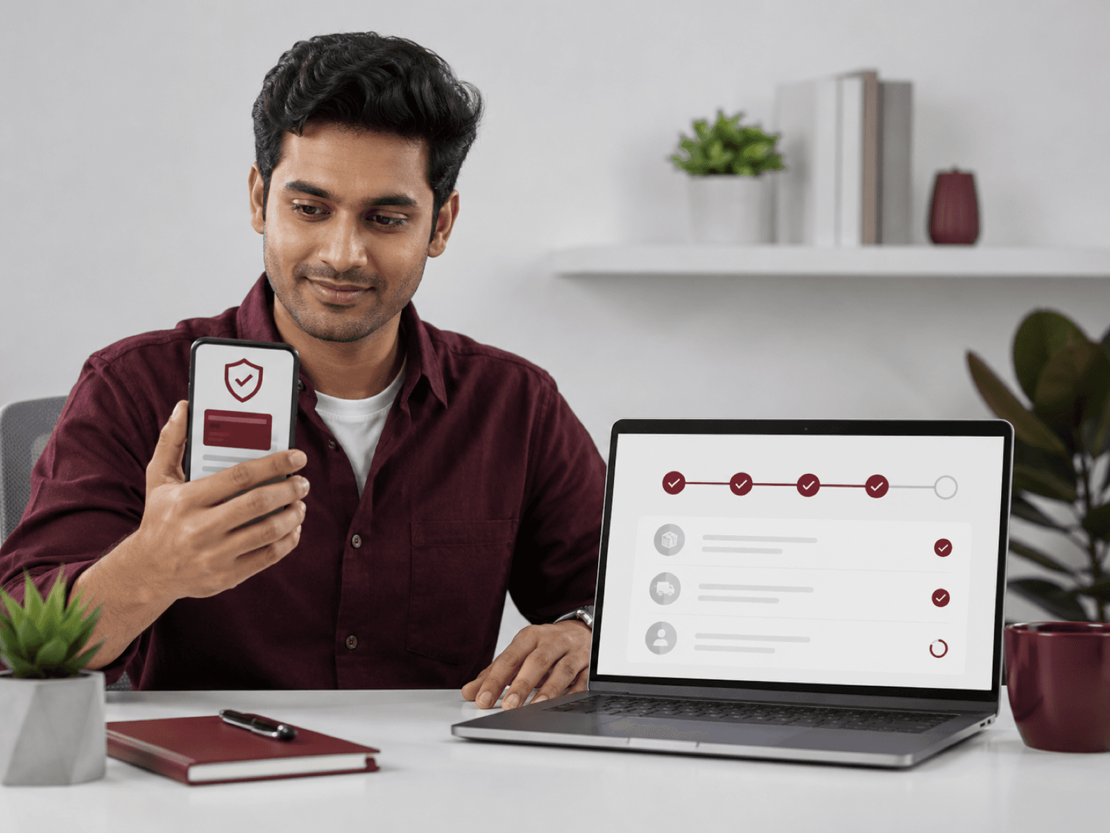 Payment and request status tracking